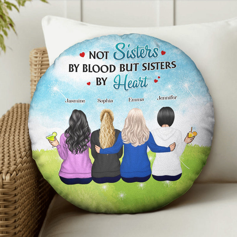 Our Friendship Will Always Remain - Birthday Gift For Besties, BFF Best Friends, Siblings, Sisters, Girls - Personalized Custom Round Pillow