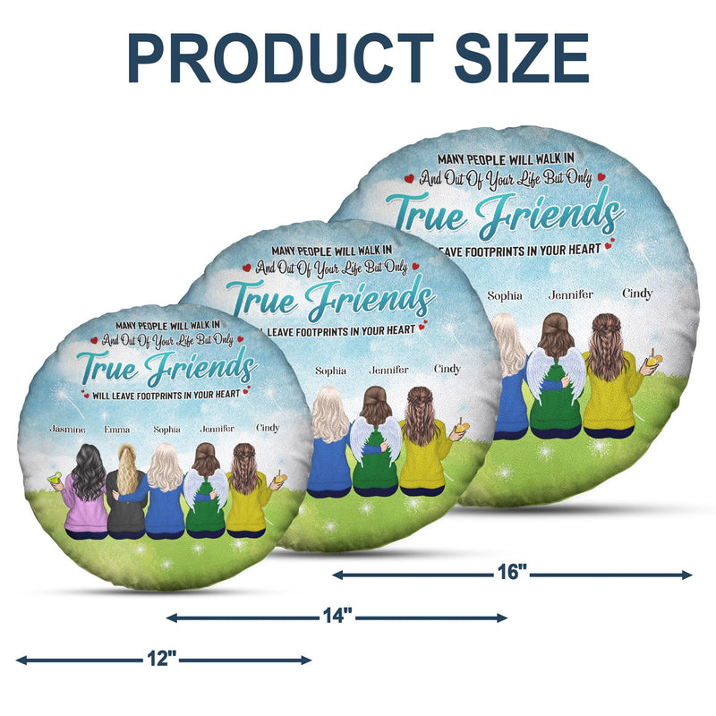 Our Friendship Will Always Remain - Birthday Gift For Besties, BFF Best Friends, Siblings, Sisters, Girls - Personalized Custom Round Pillow