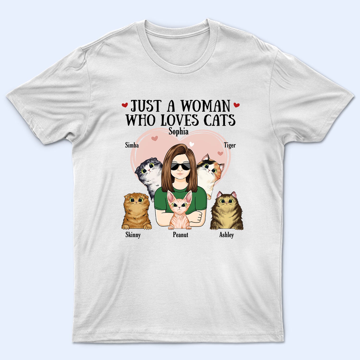Just A Woman Man Who Loves Cats - Birthday Gift For Cat Lovers, Pet Lovers - Personalized Custom T Shirt
