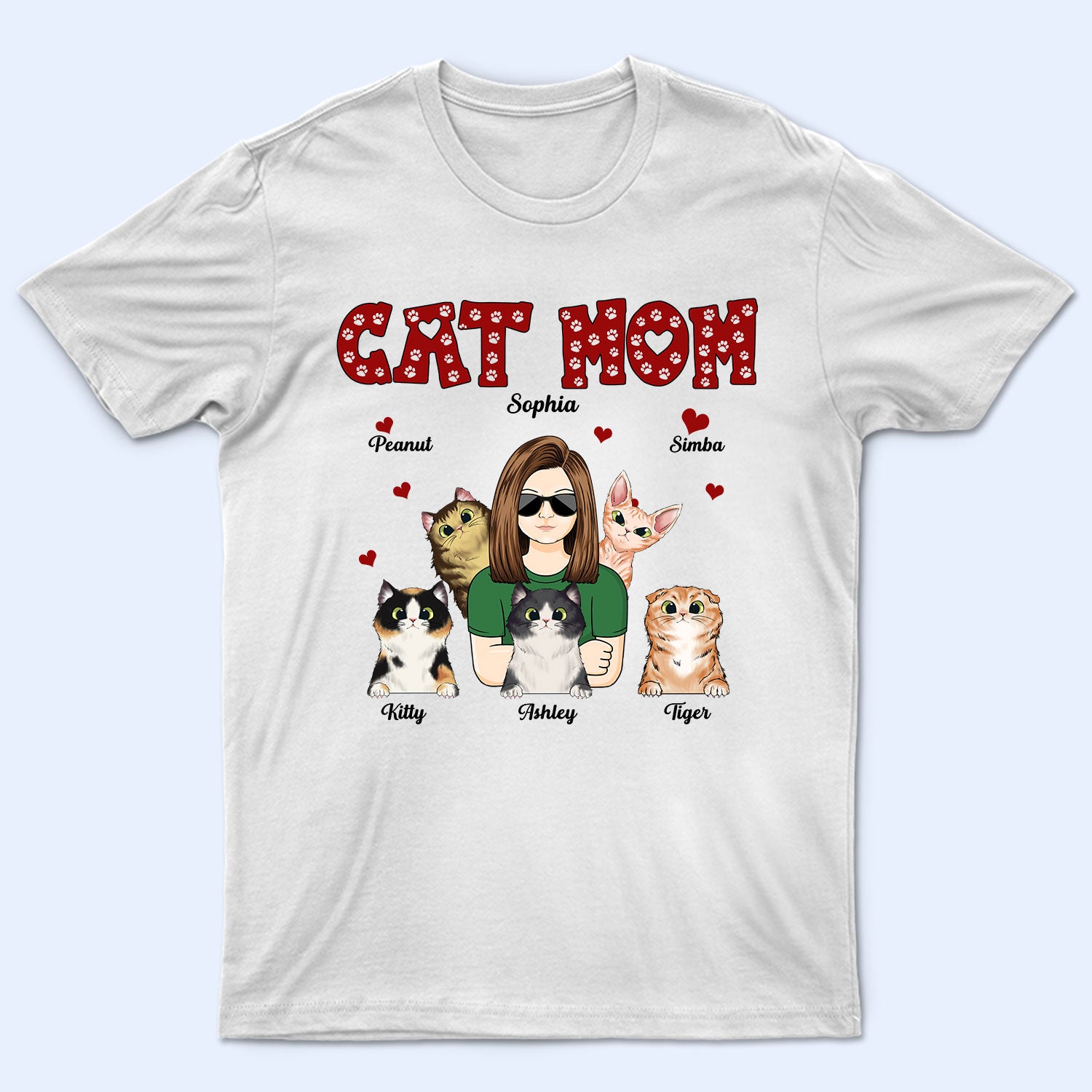 Cat Mom Cat Dad - Birthday Gift For Mother, Father, Pet Lovers - Personalized Custom T Shirt