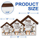 Home Is Where Someone Purrs To Greet You - Birthday, Decor Gift For Cat Lovers, Cat Moms, Cat Dads, Pet Lovers - Personalized Custom Shaped Wood Sign