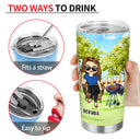 The Legend Has Retired - Retirement Gift - Personalized Custom Tumbler