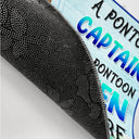 A Pontoon Captain And His Pontoon Queen Live Here - Decor Gift For Couples, Husband, Wife, Pontooning Lovers - Personalized Custom Doormat