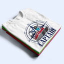 Boating Pontoon Captain First Mate - Gift For Couples, Husband, Wife, Pontooning Lovers, Lake Lovers, Travelers - Personalized T Shirt