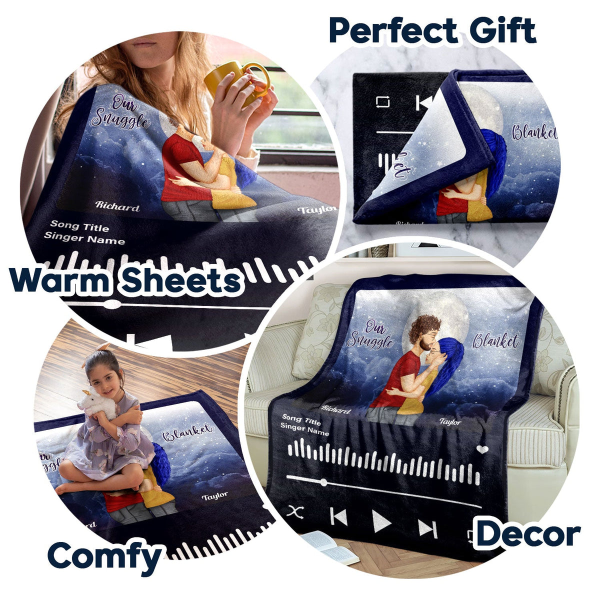 Forever & Always No Returns Or Refunds - Gift For Couples - Personalized Fleece Blanket