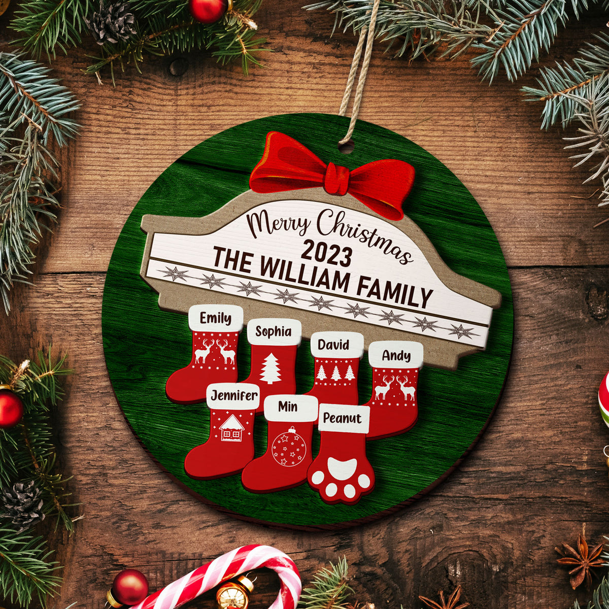 Merry Christmas Stocking Family Christmas Gift For Family Personal