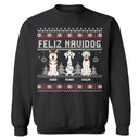 Feliz Navidog Merry Woofmas Funny Cartoon Dogs - Christmas Gift For Dog Lovers - Personalized Sweatshirt
