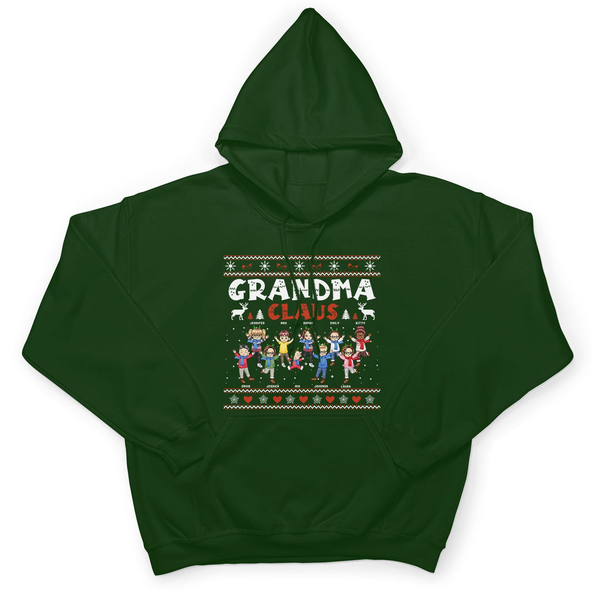 Grandma Claus - Christmas Gift For Grandma - Personalized Sweatshirt