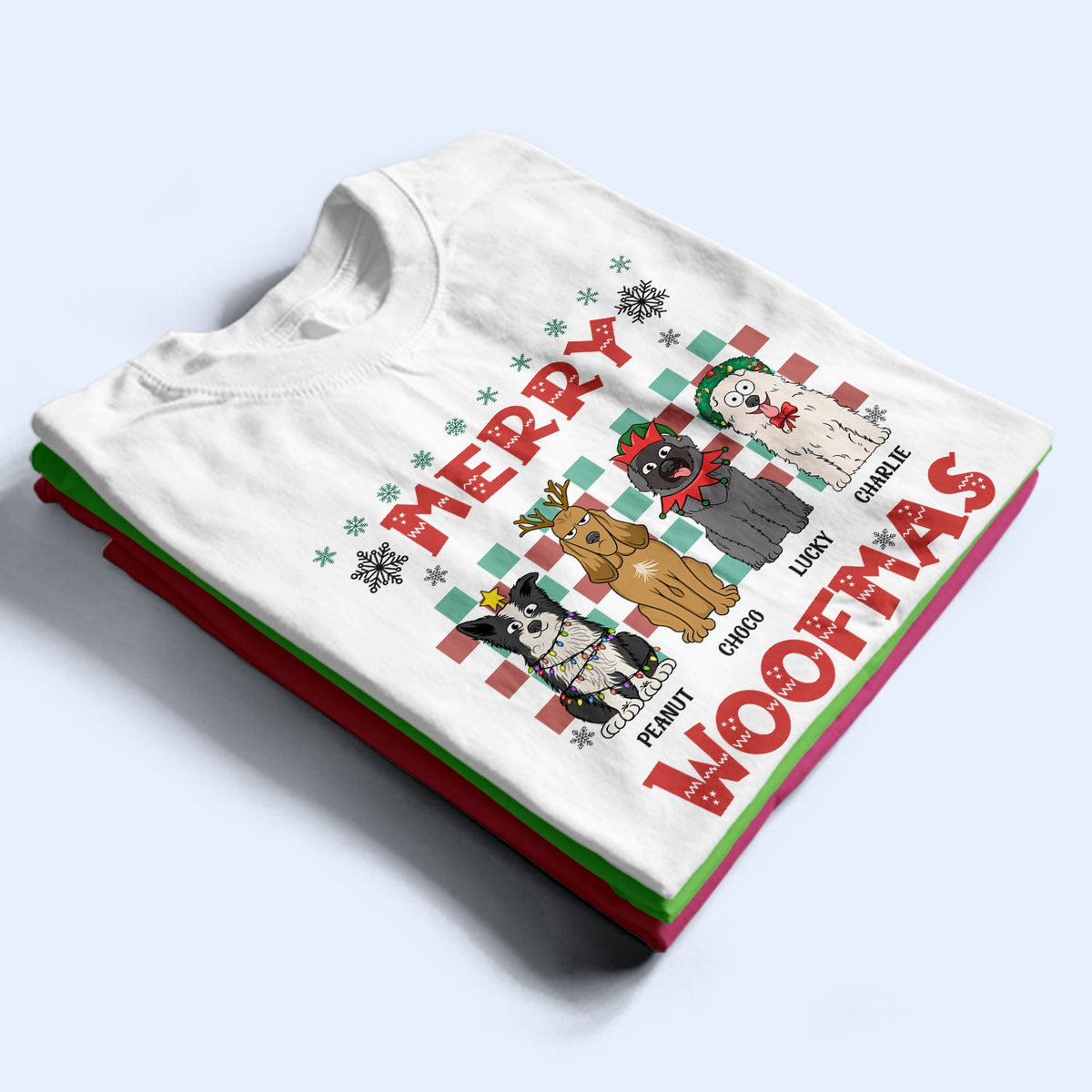 Merry Woofmas - Christmas Gift For Dog Lovers - Personalized Sweatshirt