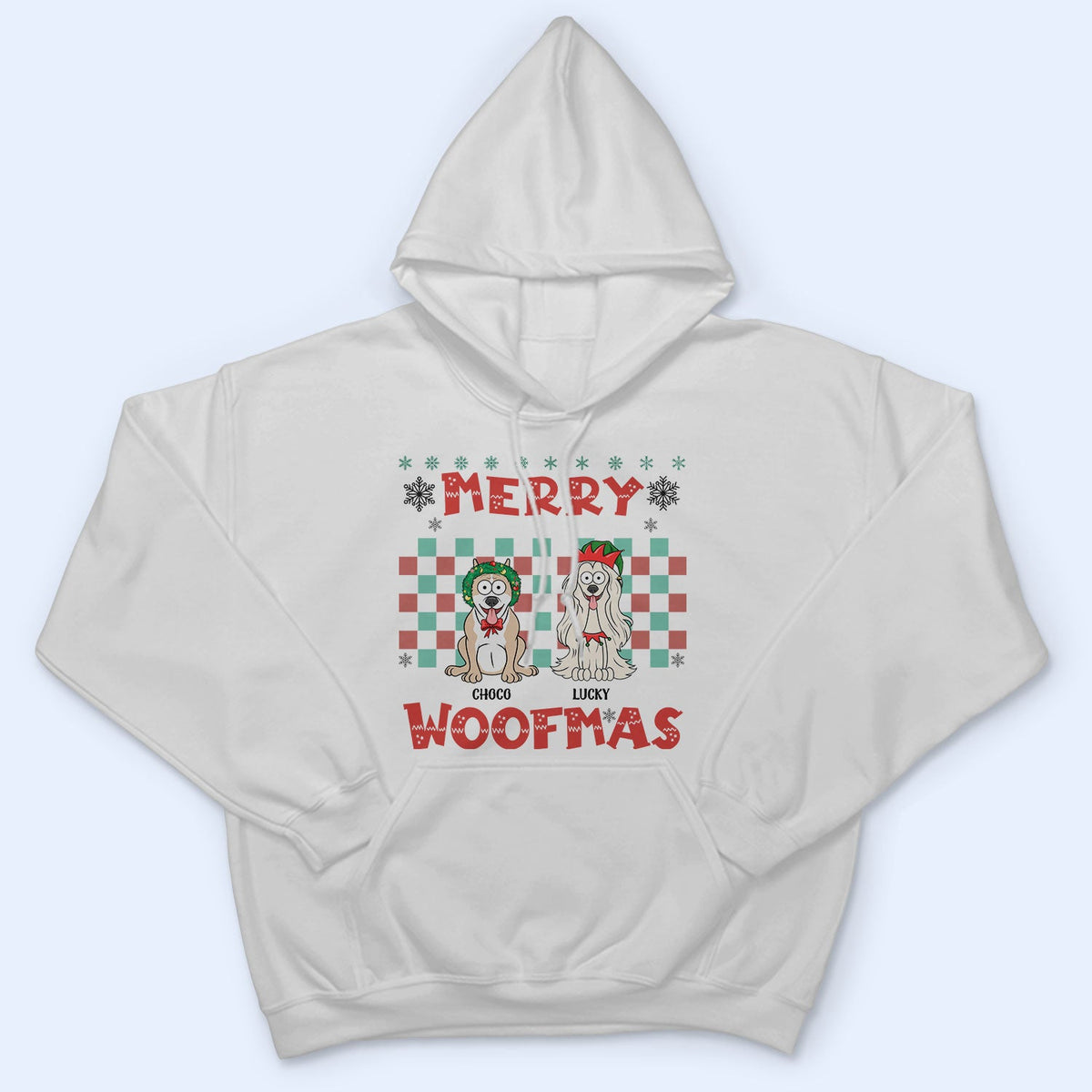 Merry Woofmas - Christmas Gift For Dog Lovers - Personalized Sweatshirt