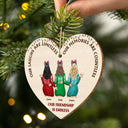 Our Friendship Is Endless - Christmas Gift For Besties, BFF Best Friends, Sisters - Personalized Custom Shaped Wooden Ornament