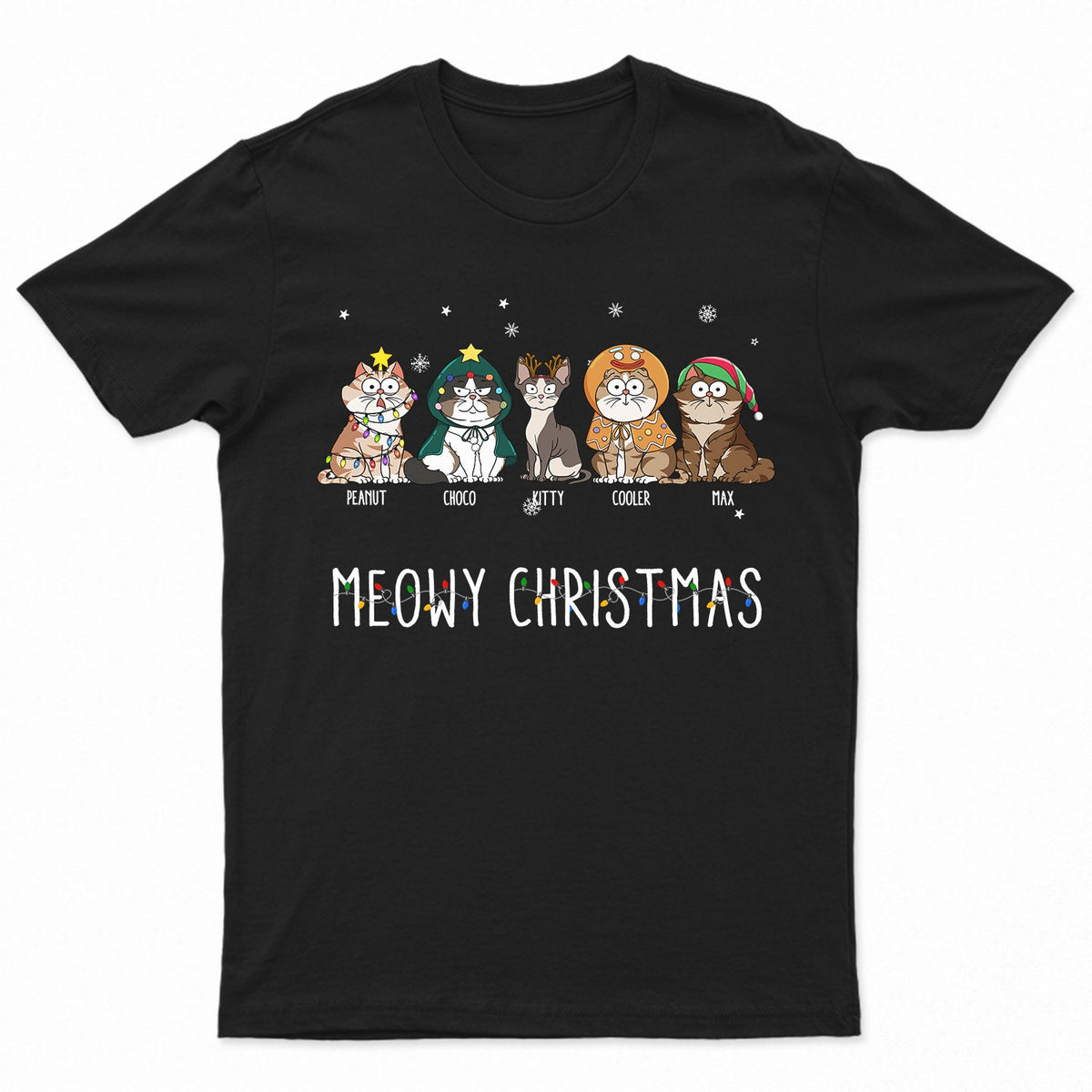 Chats de Noël rigolos et miaulants - Cadeau pour les amoureux des chats - Sweat-shirt personnalisé