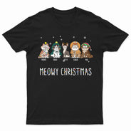 Chats de Noël rigolos et miaulants - Cadeau pour les amoureux des chats - Sweat-shirt personnalisé