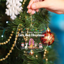 Just A Girl Who Loves Cats & Christmas - Gift For Cat Lovers, Cat Mom - Personalized Custom Shaped Acrylic Ornament