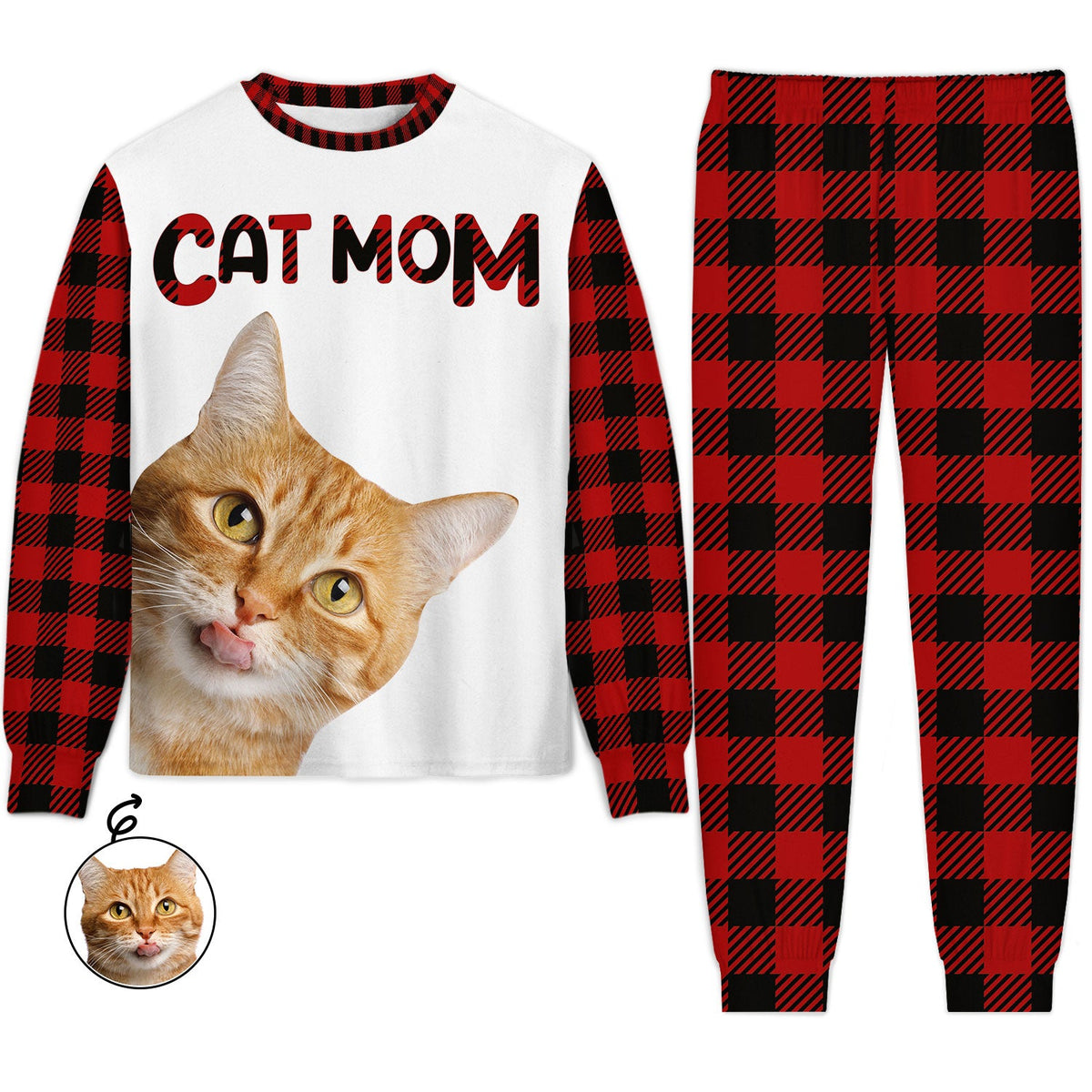 Custom Photo Cat Mom Cat Dad - Gift For Cat Lovers - Personalized Unis ...