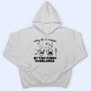 Ma vie est gouvernée par les chats - Cadeau pour les amoureux des chats - T-shirt personnalisé
