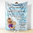To My Granddaughter Grandson - Gift For Grandchildren, Grandkids - Personalized Fleece Blanket