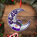 Gift For Grandparents,Happy,Christmas - Papa Nana Snowman Christmas Grandparents - Personalized Metal Ornament