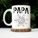 Gift For Husband,Gift For Father,Happy,Gift For Grandpa - Papa The Man The Myth The Legend The Hero - Personalized Mug