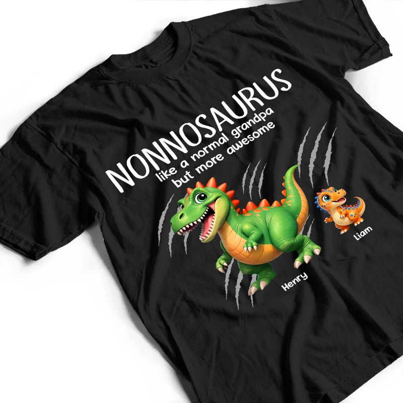 Gift For Father, Gift For Grandpa, Love - Papasaurus Like A Normal Grandpa But More Awesome - Personalized T Shirt