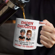 Gift For Mother,Dad,Dad,Daughters,Mom,Sons,Gift For Father - Parents And Children Always Heart To Heart - Personalized Mug

