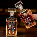 Funny,Gift For Bestie - Partners In Crime Just Remember If We Get Caught - Personalized Square Whiskey Bottle
