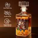 Funny,Gift For Bestie - Partners In Crime Just Remember If We Get Caught - Personalized Square Whiskey Bottle