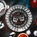 Gift For Bestie,Funny - Partners In Crime Remember - Personalized Rocks Whiskey Glass