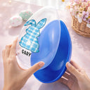 Easter,Happy,Gift For Kids,Parents - Pastel Cosmic Swirl Bunny - Personalized Fillable Egg