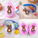 Easter,Happy,Gift For Kids,Parents - Pastel Cosmic Swirl Bunny - Personalized Fillable Egg