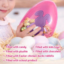 Easter,Happy,Gift For Kids,Parents - Pastel Cosmic Swirl Bunny - Personalized Fillable Egg