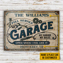Personalized Auto Mechanic Garage My Rules Customized Classic Metal Signs