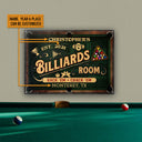 Personalized Billiards Rack 'Em Crack 'Em Custom Classic Metal Signs