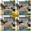 Drapeau personnalisé pour camping-car, toujours à la maison