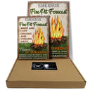 Personalized Camping Fire Pit Forecast Customized Classic Metal Signs