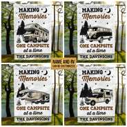 Personalized Camping Making Memories One Campsite Custom Flag