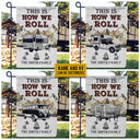 Personalized Camping Map How We Roll Customized Flag