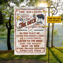 Personalized Deck Grilling Red Gather With Friends Custom Flag