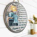 Personalized Family Old Couple When We Get Customized Wood Circle Sign
