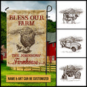 Personalized Farm Bless Our Farm Art Custom Flag