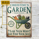 Personalized Garden Find Your Soul Customized Classic Metal Signs