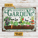 Personalized Garden Vegetables Customized Classic Metal Signs