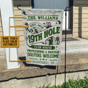 Personalized Golf 19th Hole Club House Golfer Welcome Custom Flag