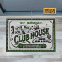 Personalized Golf 19th Hole Proudly Serving Custom Doormat