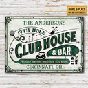Personalized Golf Club House And Bar Customized Classic Metal Signs