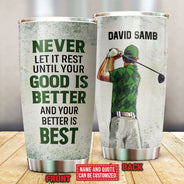 Gobelet personnalisé avec citations personnalisées pour golfeurs