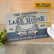Paillasson personnalisé « Souvenirs du lac au lac »