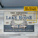 Paillasson personnalisé « Souvenirs du lac au lac »