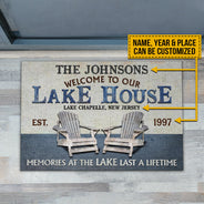 Paillasson personnalisé « Souvenirs du lac au lac »