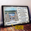 Personalized Lake Old Couple The Day I Met Custom Poster